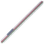 KOH-I-NOOR Skalówka linijka trójboczna budowlana