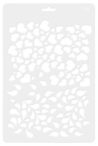 KOH-I-NOOR Szablon do zdobień 17,5 x 26 cm Serca