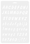 KOH-I-NOOR Szablon do zdobień 17,5 x 26 cm Alfabet