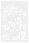KOH-I-NOOR Szablon do zdobień 17,5 x 26 cm Rozkwitające Kwiaty