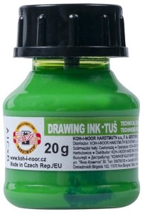 KOH-I-NOOR Tusz kreślarski do kaligrafii 20 g FLUO ZIELONY