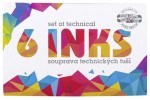 KOH-I-NOOR Tusz kreślarski do kaligrafii 6 kolorów x 20 g