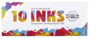 KOH-I-NOOR Tusz kreślarski do kaligrafii 10 kolorów x 20 g