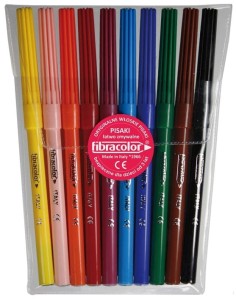 FIBRACOLOR Flamastry pisaki mazaki Colorito 10 kolorów