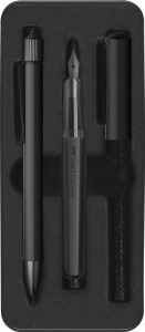 FABER-CASTELL Zestaw pióro wieczne + długopis Hexo CZARNY