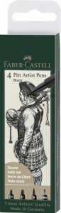 FABER-CASTELL Pisaki Artist Pen Pitt 4 sztuki BLACK