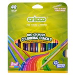 CRICCO Kredki dwustronne trójkątne 24/48 kolorów