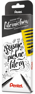 PENTEL Zestaw do liternictwa 7 elementów