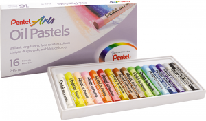 PENTEL Pastele olejne kredki pastelowe 16 kolorów
