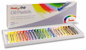 PENTEL Pastele olejne kredki pastelowe 25 kolorów