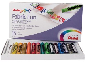 PENTEL Pastele do malowania tkanin 15 kolorów