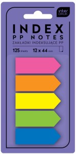 INTERDRUK Zakładki indeksujące PP Strzałki 125 sztuk