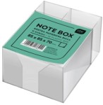 INTERDRUK Kostka papierowa biała 85x85x70 mm w kubiku