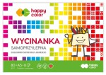 HAPPY COLOR Zeszyt papierów kol A5 wycinanka samoprzylepna 8 k