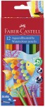 FABER-CASTELL Kredki akwarelowe 12 kolorów + pędzelek Rybka