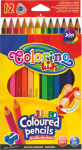 COLORINO Kredki ołówkowe grube trójkątne 12 kolorów