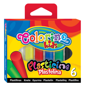 COLORINO Plastelina szkolna okrągła 6 kolorów