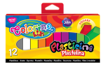 COLORINO Plastelina kwadratowa szkolna 12 kolorów
