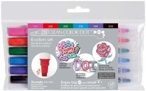 Kuretake-Clean-Color-Dot-dwie-koncowki-Zestaw-6-kolorow-opakowanie.jpg