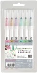 KURETAKE Pisaki zakreślacze Clear Color Dot Smoky 6 kolorów