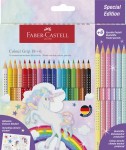 FABER-CASTELL Kredki trójkątne Grip 18+6 pastelowe Unicorn