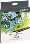 LYRA Pisaki markery dwustronne Aqua Brush 12 kolorów