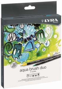 LYRA Pisaki markery dwustronne Aqua Brush 24 kolory
