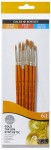 DALER-ROWNEY Pędzle syntetyczne Gold Taklon 6 sztuk
