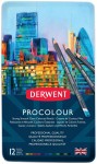 DERWENT Kredki artystyczne na bazie wosku Procolour 12 kolorów