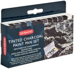 DERWENT Farby Charcoal w kostkach akwarelowe 12 kolorów