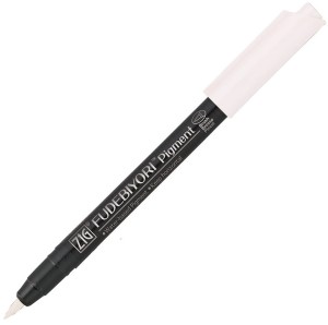 KURETAKE Pisak marker Fudebiyori Pigment White