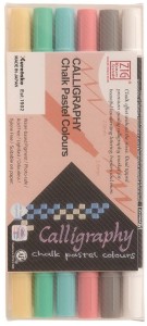 KURETAKE Pisaki do kaligrafii Pastel 6 kolorów
