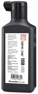 KURETAKE Tusz Sumi do mangi kaligrafii 180 ml CZARNY