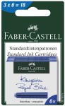 FABER-CASTELL Naboje do pióra 3 x 6 sztuk NIEBIESKIE