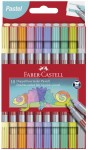 FABER-CASTELL Flamastry dwustronne 10 kolorów Pastel