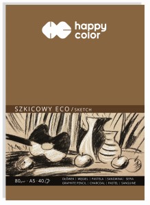 HAPPY COLOR Blok szkicowy A5 Eco 80g 40 kartek