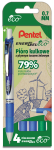 PENTEL Pióro kulkowe długopis Energel 0,7 mm BL77 4 sztuki