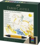 FABER-CASTELL Pisaki dwustronne Pitt 10 kolorów