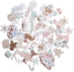 DPCRAFT Kształty papierowe die cuts Frosty Pastels