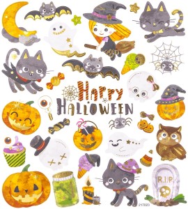 DPCRAFT Naklejki ozdobne Halloween 32 sztuki