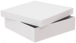 DPCRAFT Pudełko tekturowe na prezent album 23,5 x 23,5 x 6,5 BIAŁE