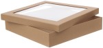 DPCRAFT Pudełko tekturowe z oknem 33,5 x 33,5 x 6,5 KRAFT