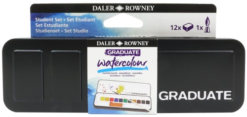 D135900012 Graduate Watercolour Student Set 12 Half Pans + 1 Brush 1.jpg