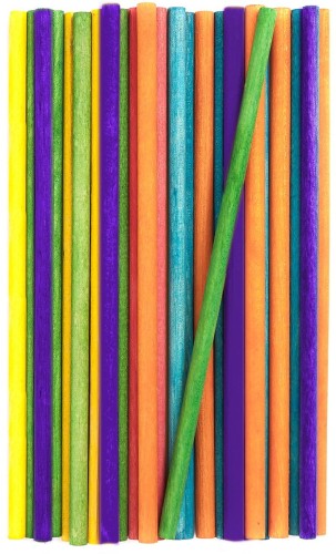 PATYCZKI KREATYWNE OKRĄGŁE KOLOROWE, 50 SZT. KSPA-010.jpg