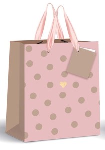 INTERDRUK Torebka prezentowa Gold mała 18 x 23 x 10 cm