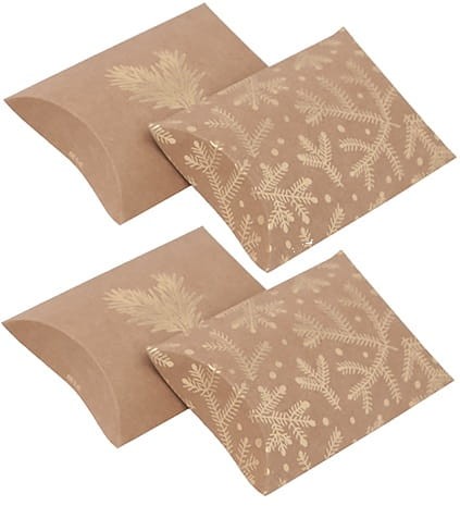 PUDEŁKA SKŁADANE PILLOW BOX, 10X11 CM, GAŁĄZKA SOSNY, 4 SZT.jpg