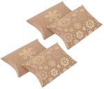 DPCRAFT Pudełka prezentowe świąteczne 10 x 11 cm Śnieżynki 4 sztuki