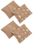 DPCRAFT Pudełka prezentowe świąteczne 10 x 11 cm Prezenty 4 sztuki