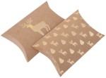 DPCRAFT Pudełka prezentowe świąteczne 15 x 13,5 cm Jelenie 2 sztuki