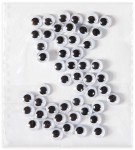DPCRAFT Oczka ruchome kreatywne do maskotek 6 mm 50 sztuk